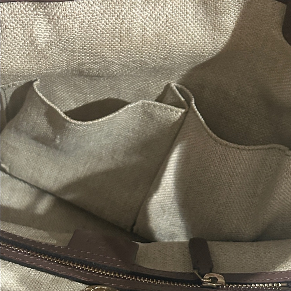 Gucci Craft Canvas & Leather Tote Bag - Picture 8 of 12